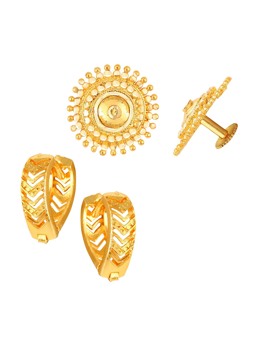 

Vighnaharta Set Of 2 Gold Plated Studs