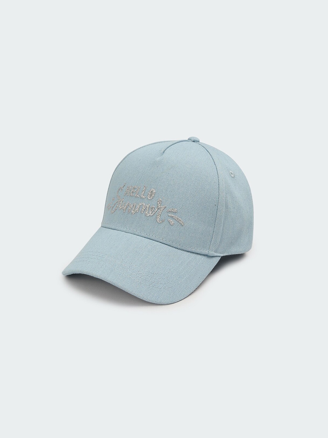 

max Women Typography Embroidered Baseball Cap, Blue