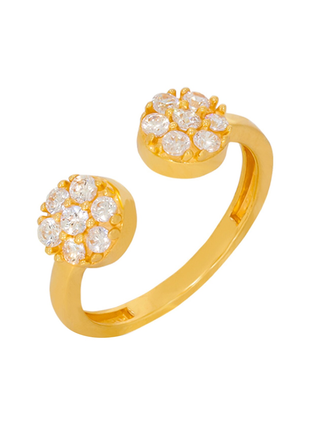 

BHIMA 22K Hallmark 916 Purity Yellow Gold Moulding Stone Stud