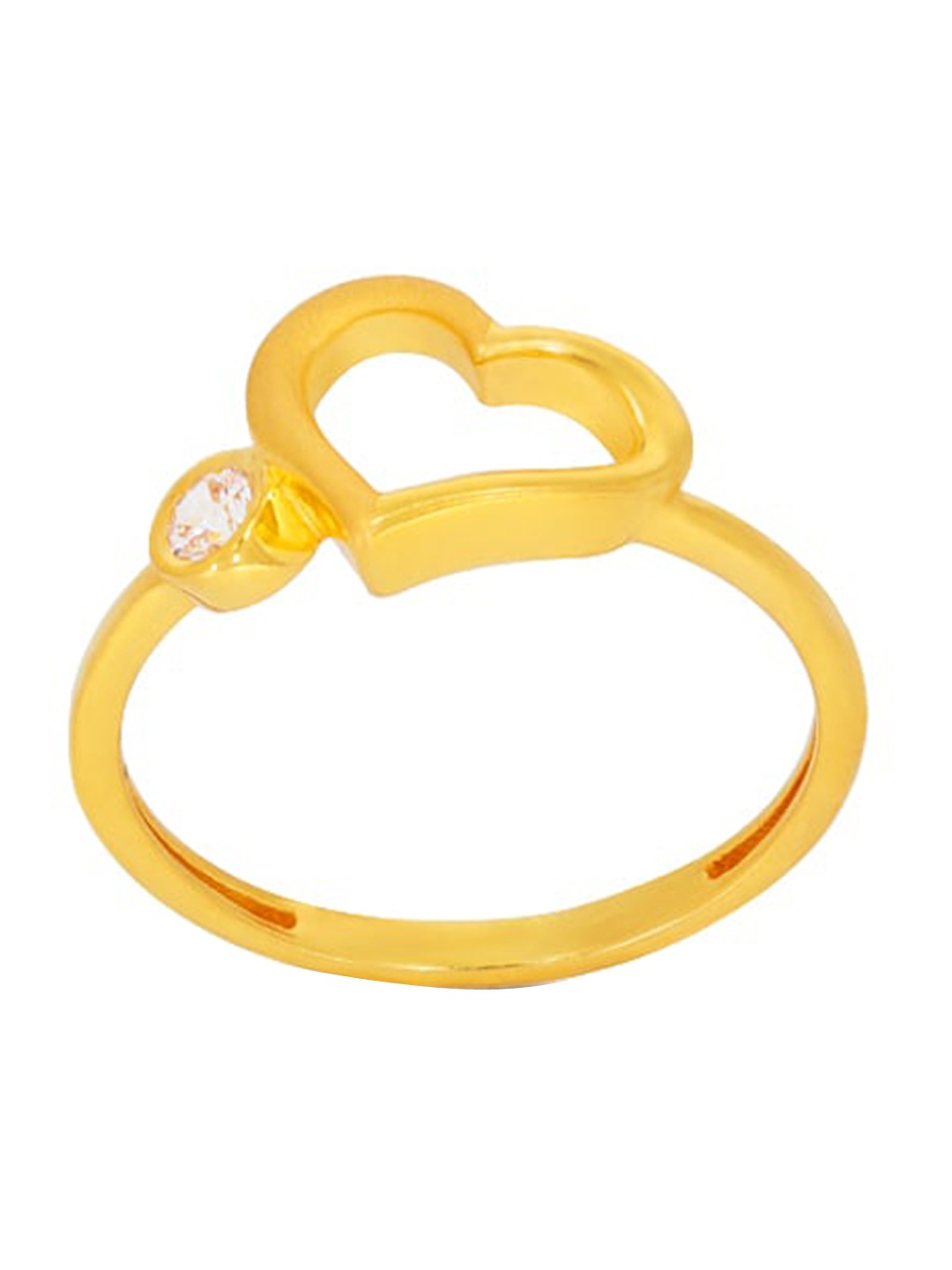 

BHIMA 22K Hallmark 916 Purity Yellow Gold Molding Heart Stud
