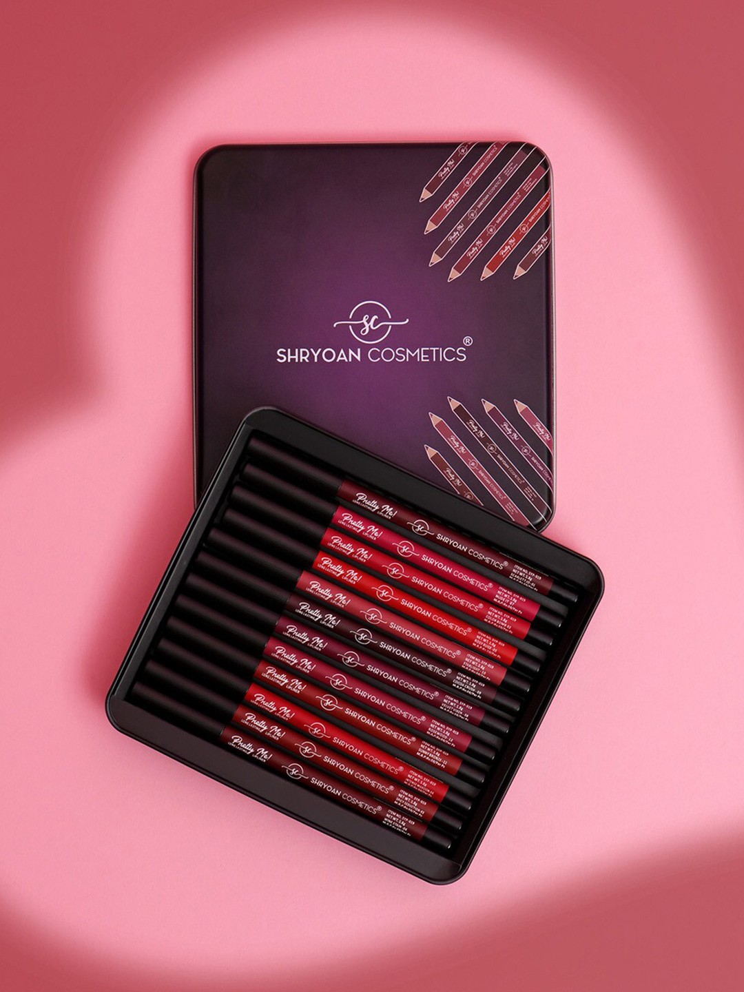 

SHRYOAN Set Of 3 Pretty Me Bold Lipliner & Eye Liner Matte Pencil- 1.8g Each - 07-08-09, Brown