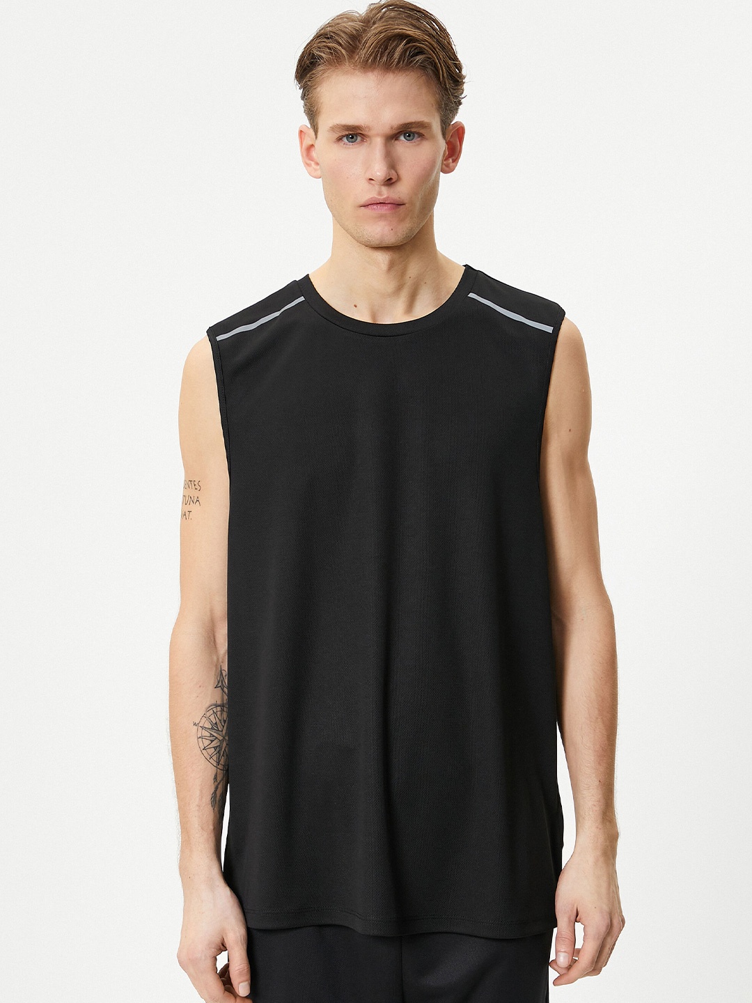 

Koton Round Neck T-Shirt, Black