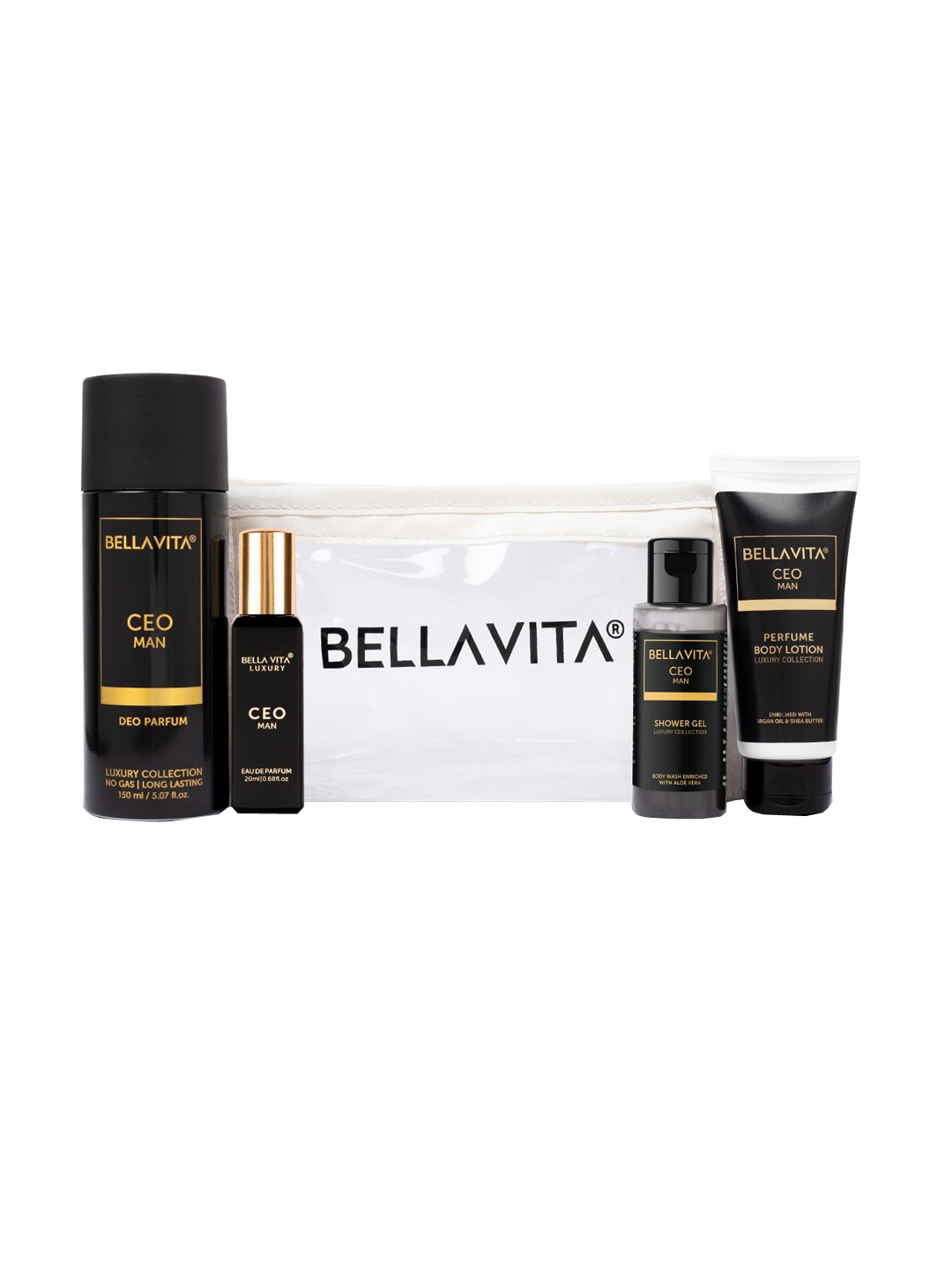 

Bella Vita Organic CEO Man Travel Minis Kit, Black