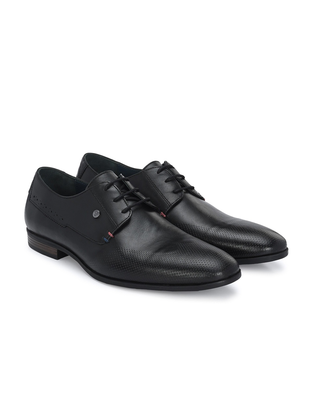 

Delize Men Leather Formal Derbys, Black