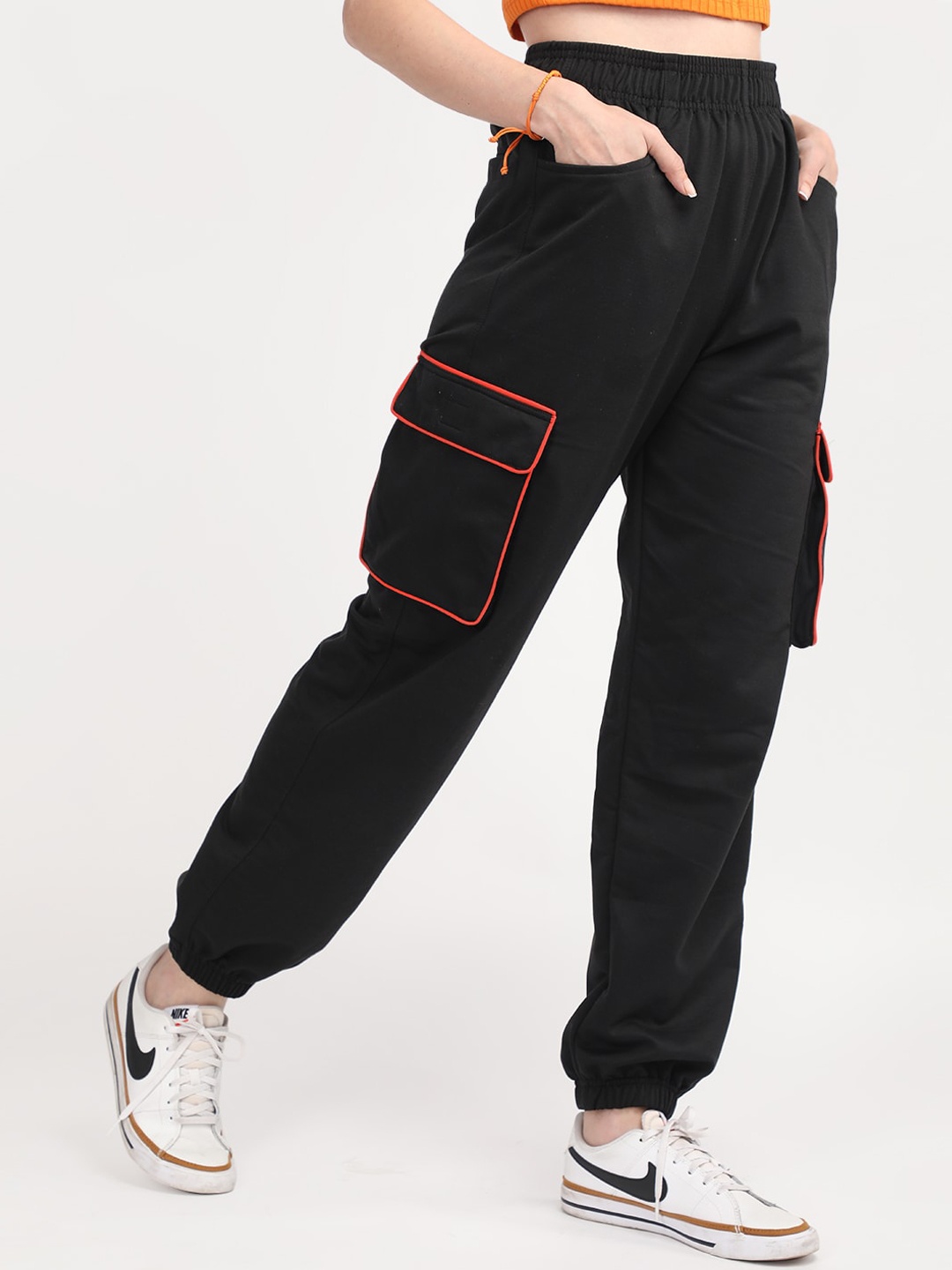 

CHKOKKO Women Relaxed-Fit Jogger, Black