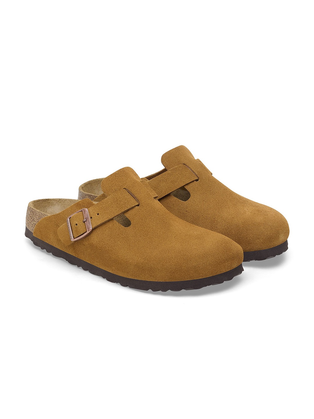 

Birkenstock Unisex Regular Width Suede Shoe-Style Sandals, Brown