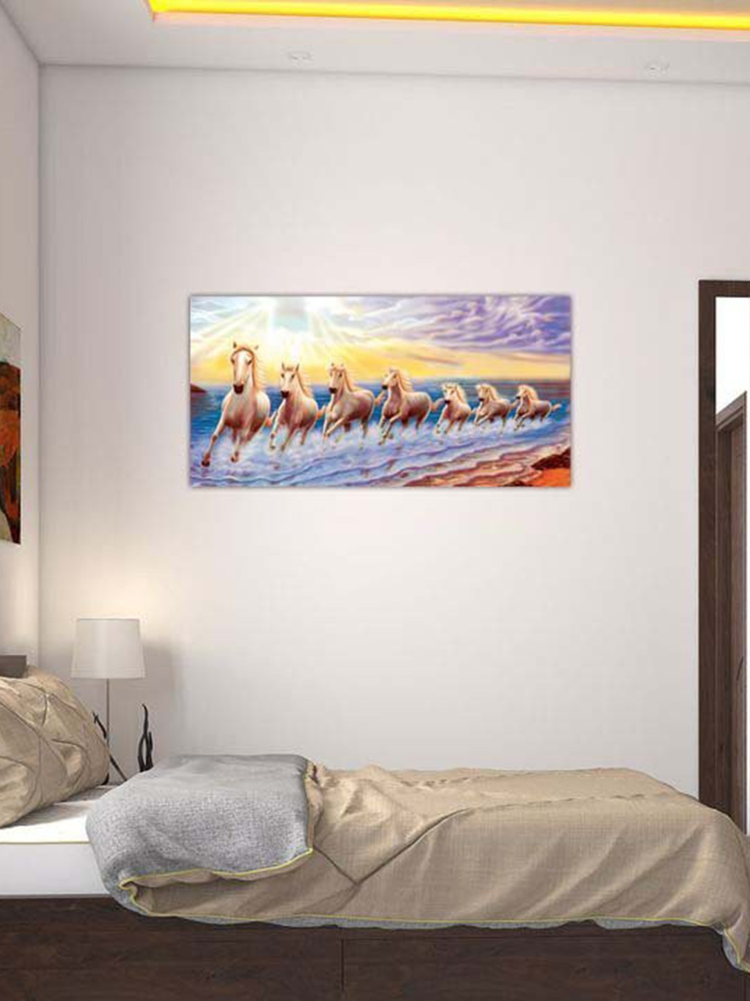 

British Terminal Blue & Yellow Paper Birds and Animals Wall Stickers