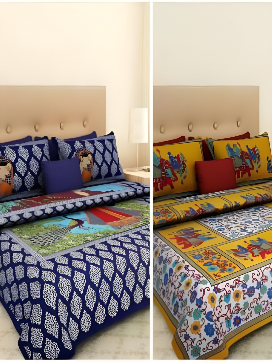 

Sohibe Pink 300 TC King Bedsheet with 1 Pillow Covers