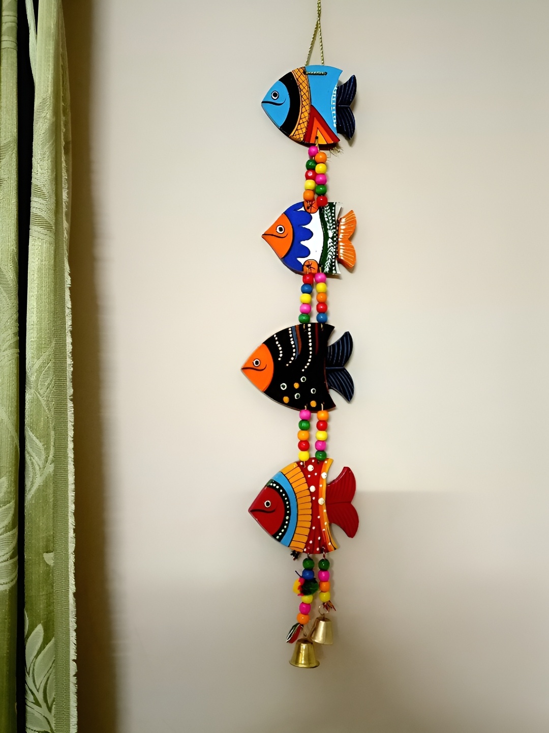 

Sohibe Red Textured Wooden Wall Hangings, Blue
