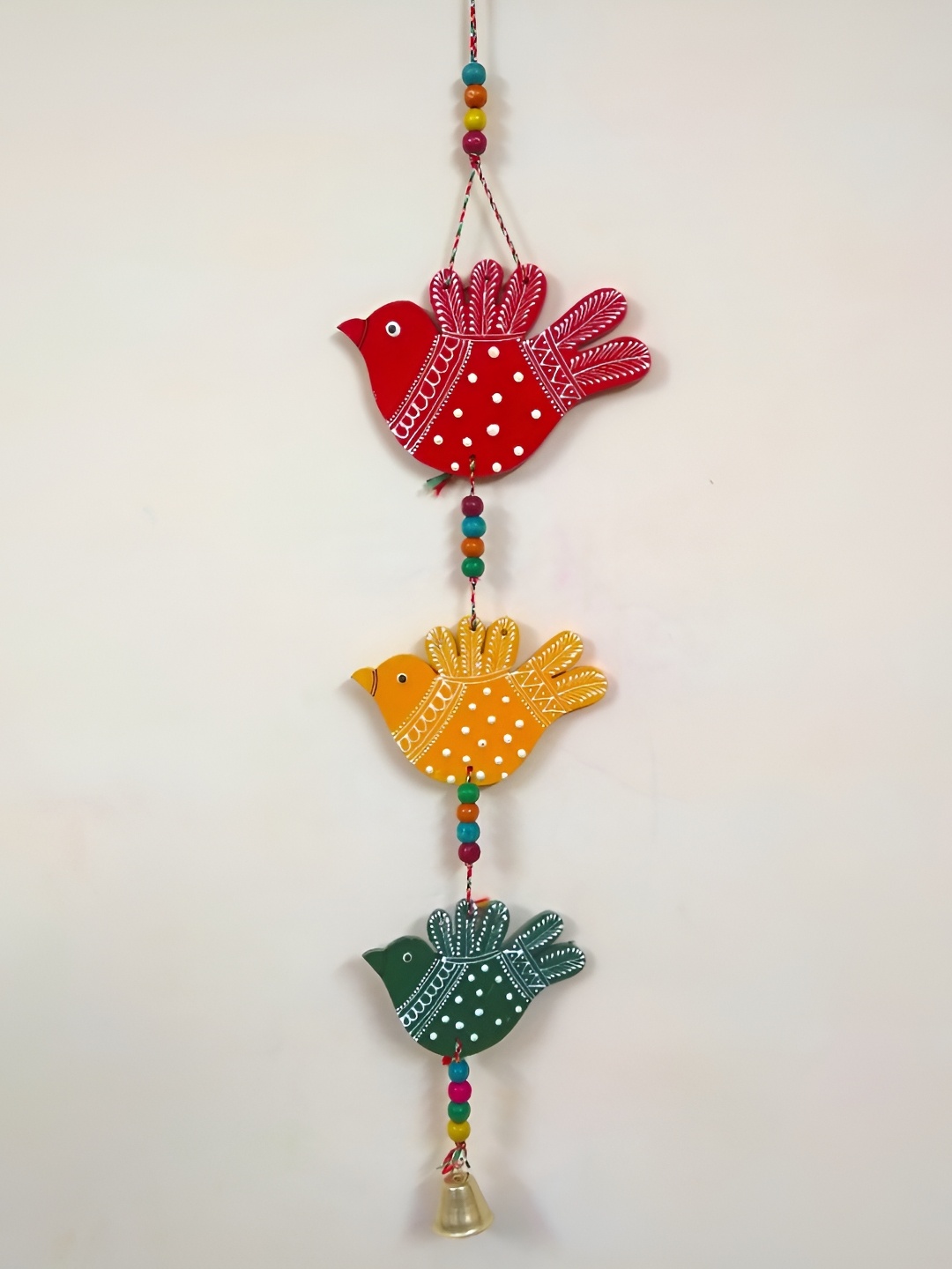 

Sohibe Red & Green Textured Wooden Wall Hanging