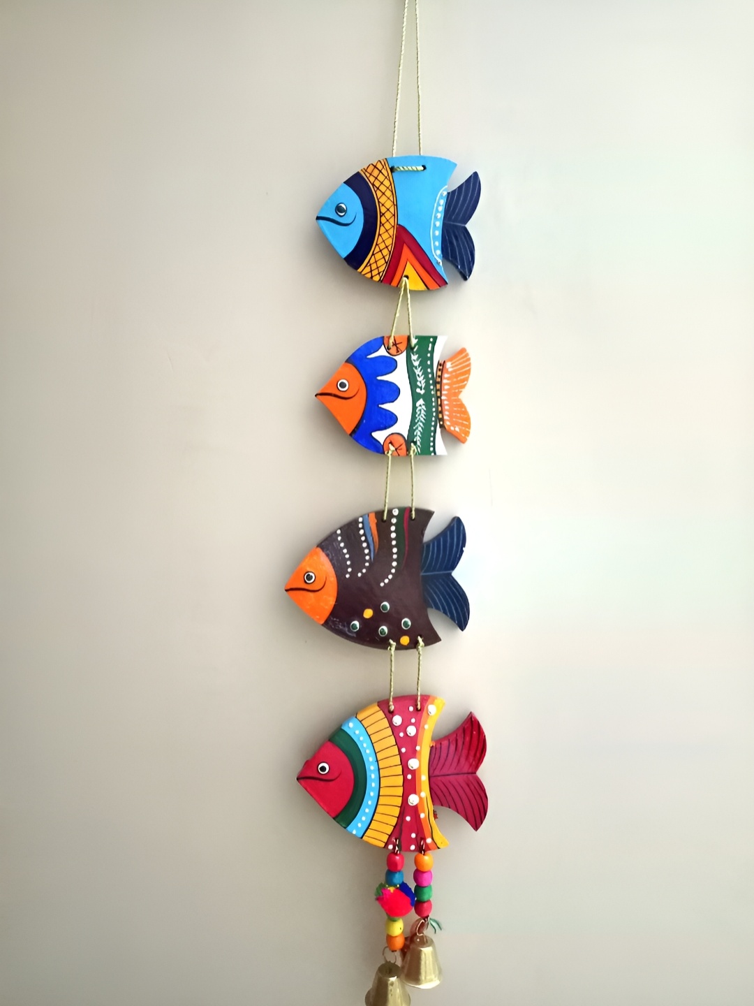 

Sohibe Blue & Orange Colored Printed Wall Hanging