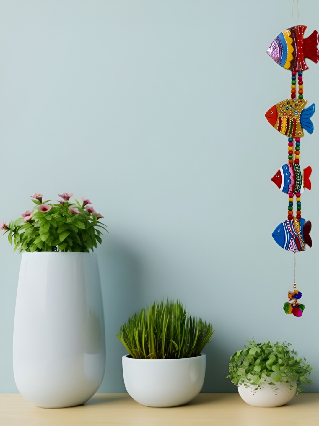 

Sohibe Red & Blue Printed Wall Hanging