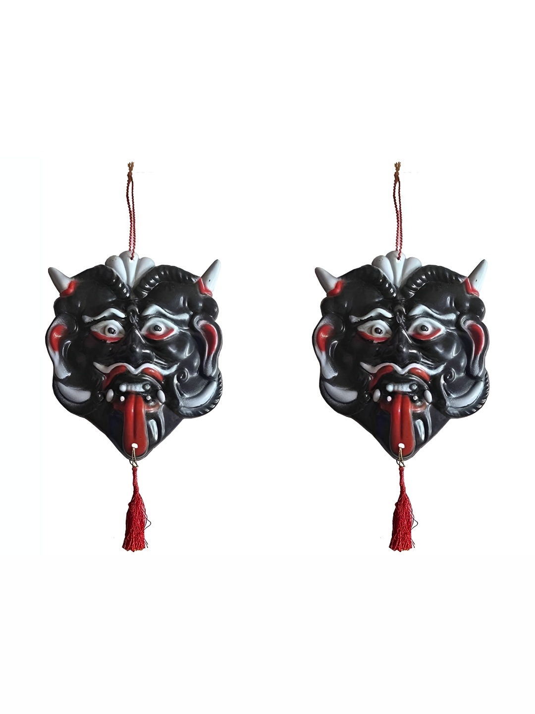 

Sohibe 2Pcs Black & Red Printed Wall Hanging