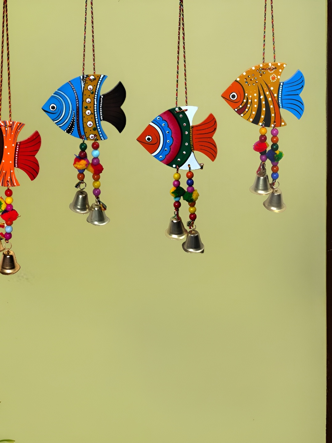 

Sohibe Red & Blue 4 Pcs Printed Wall Hanging