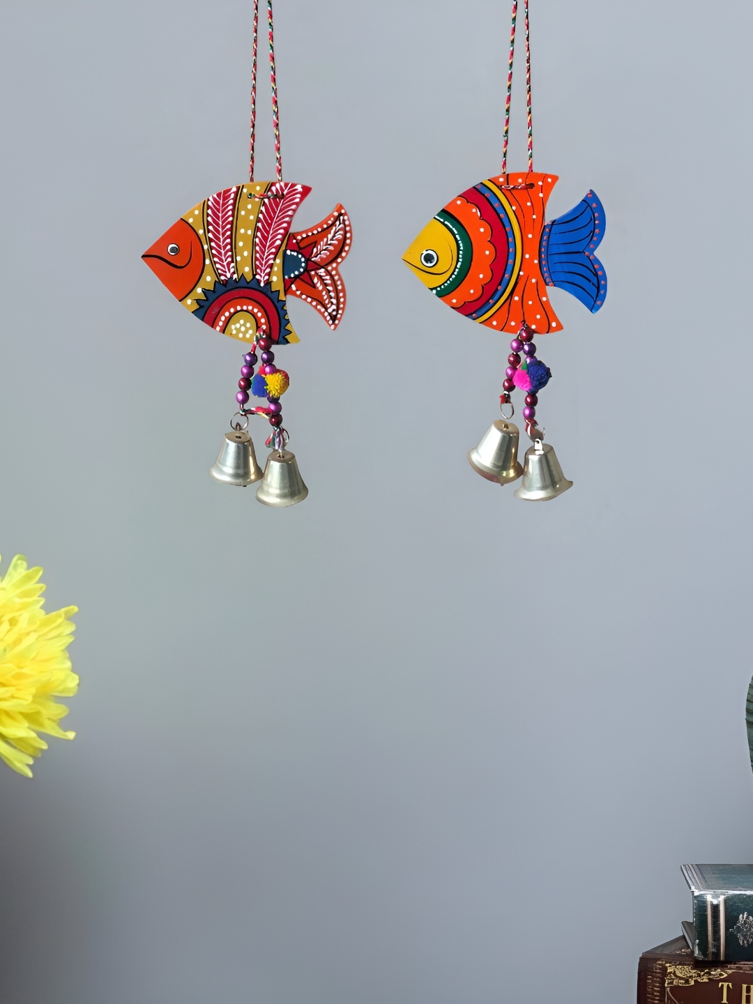 

Sohibe Red & Blue 2 Pcs Printed Wall Hanging