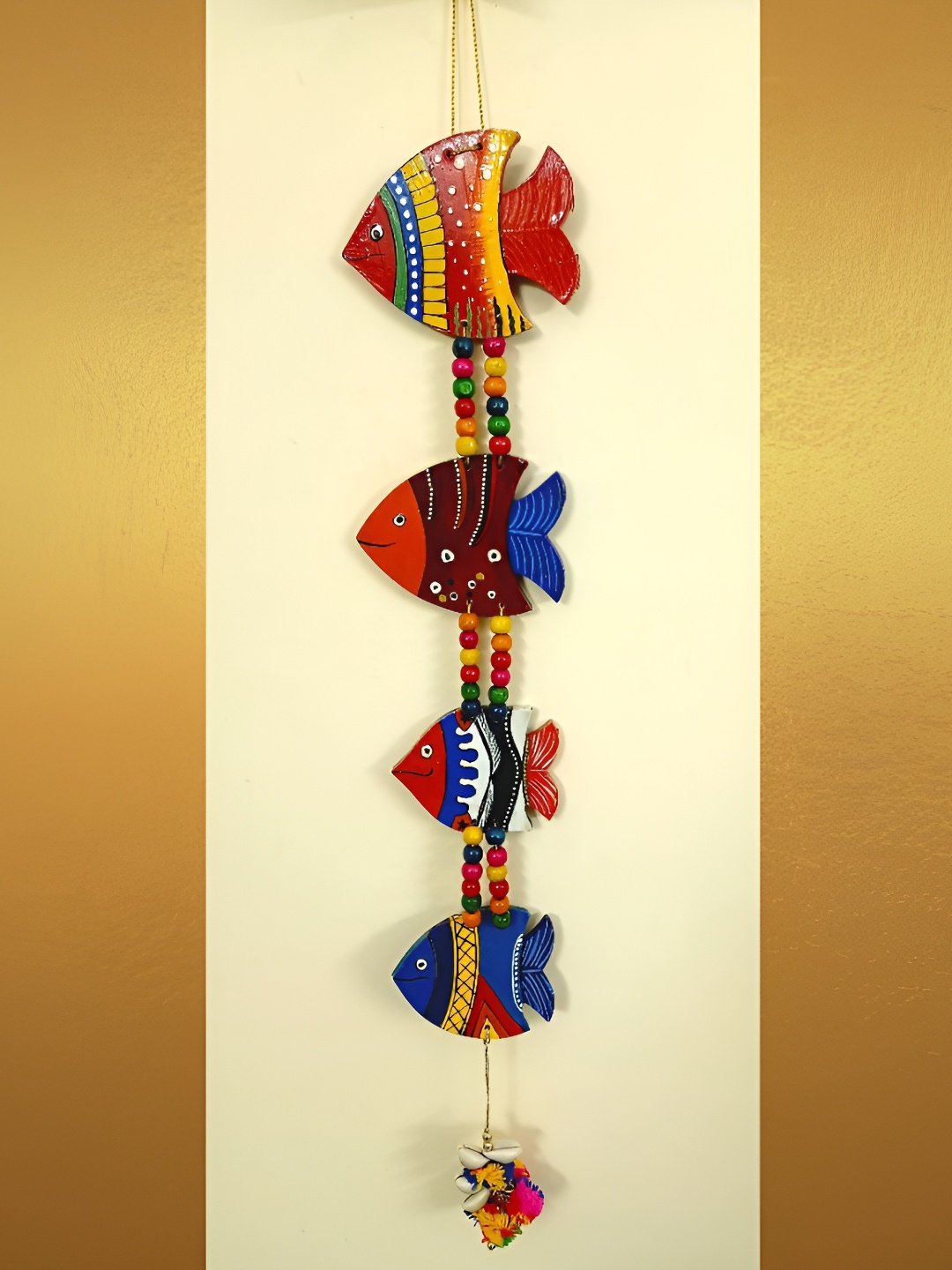 

Sohibe Red & Blue Printed Wall Hanging