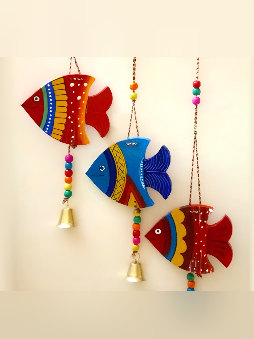 

Sohibe Red & Blue Printed Wall Hanging