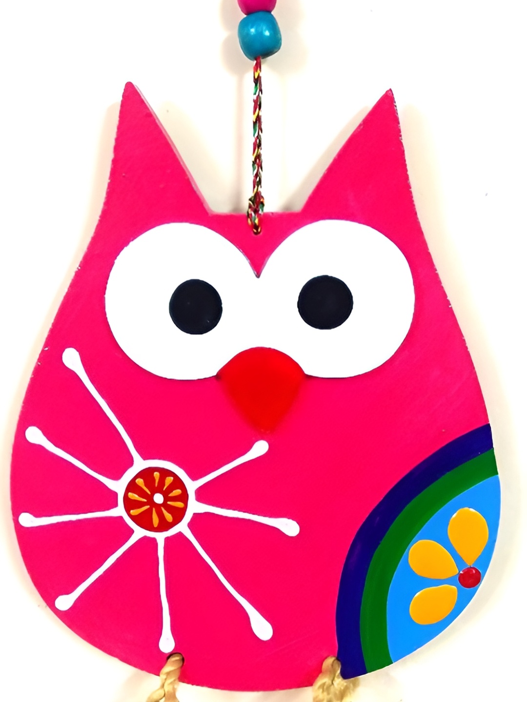 

Sohibe Pink & White Printed Wall Hanging