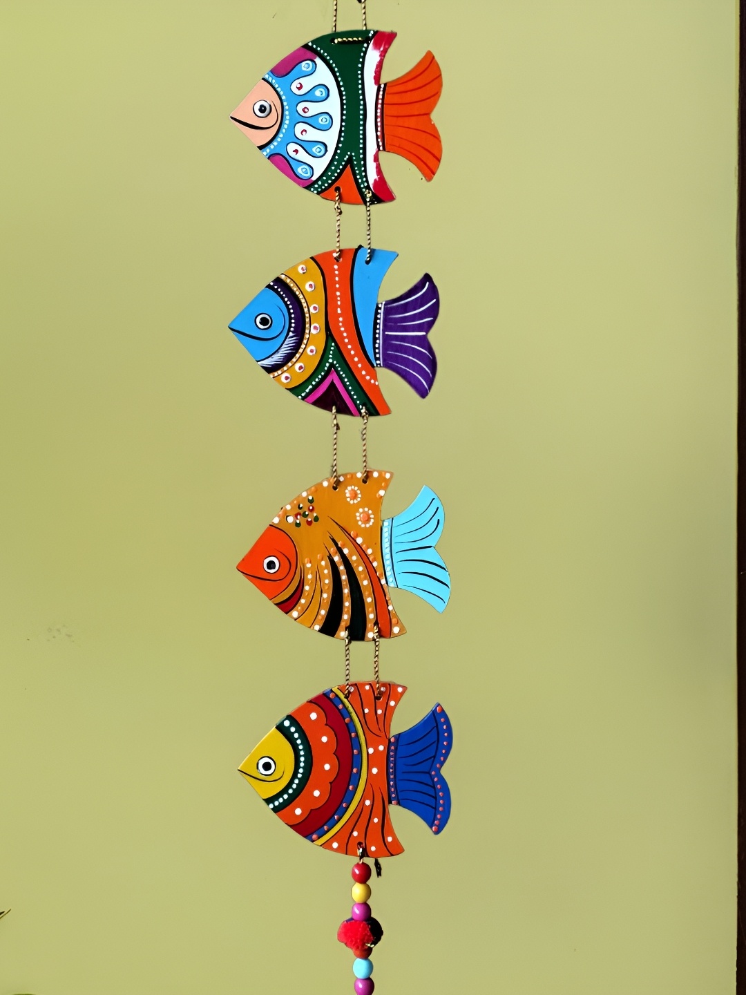 

Sohibe Blue & Green Printed Wall Hanging