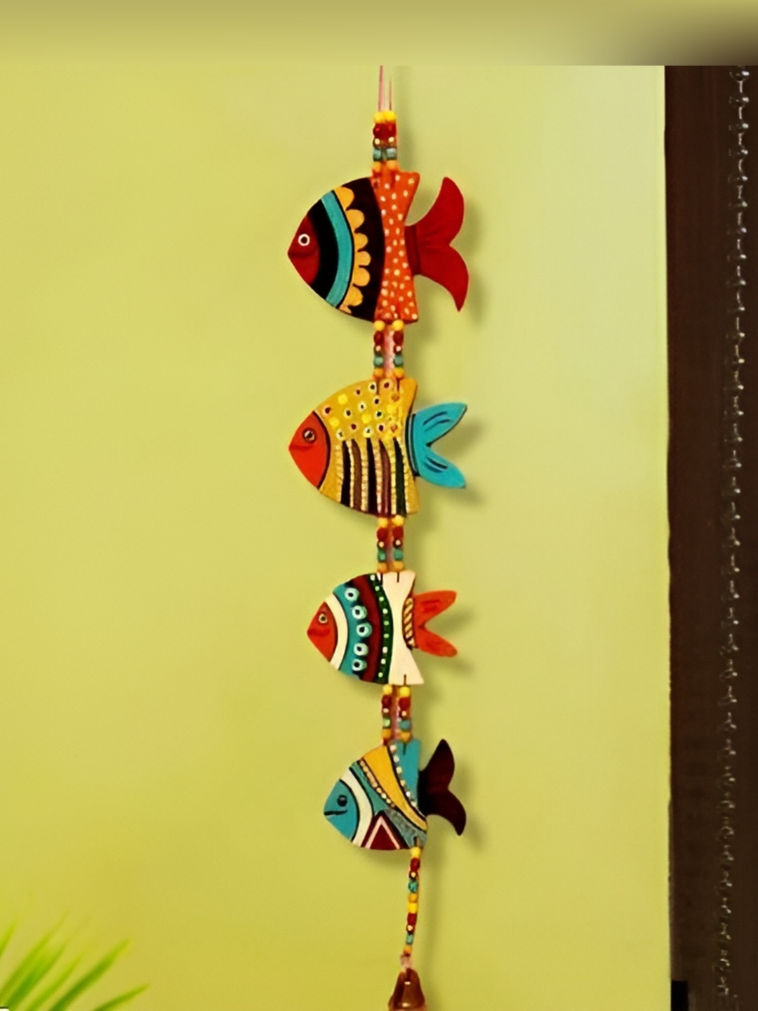 

Sohibe Red & Blue Printed Wall Hanging