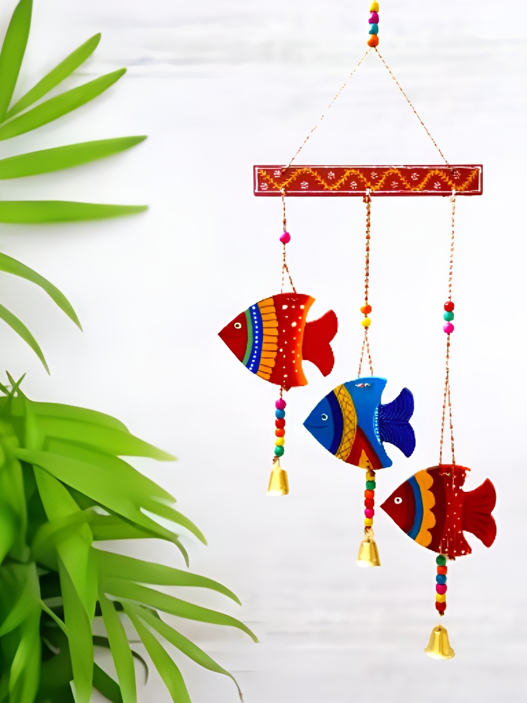 

Sohibe Red & Blue Printed Wall Hanging
