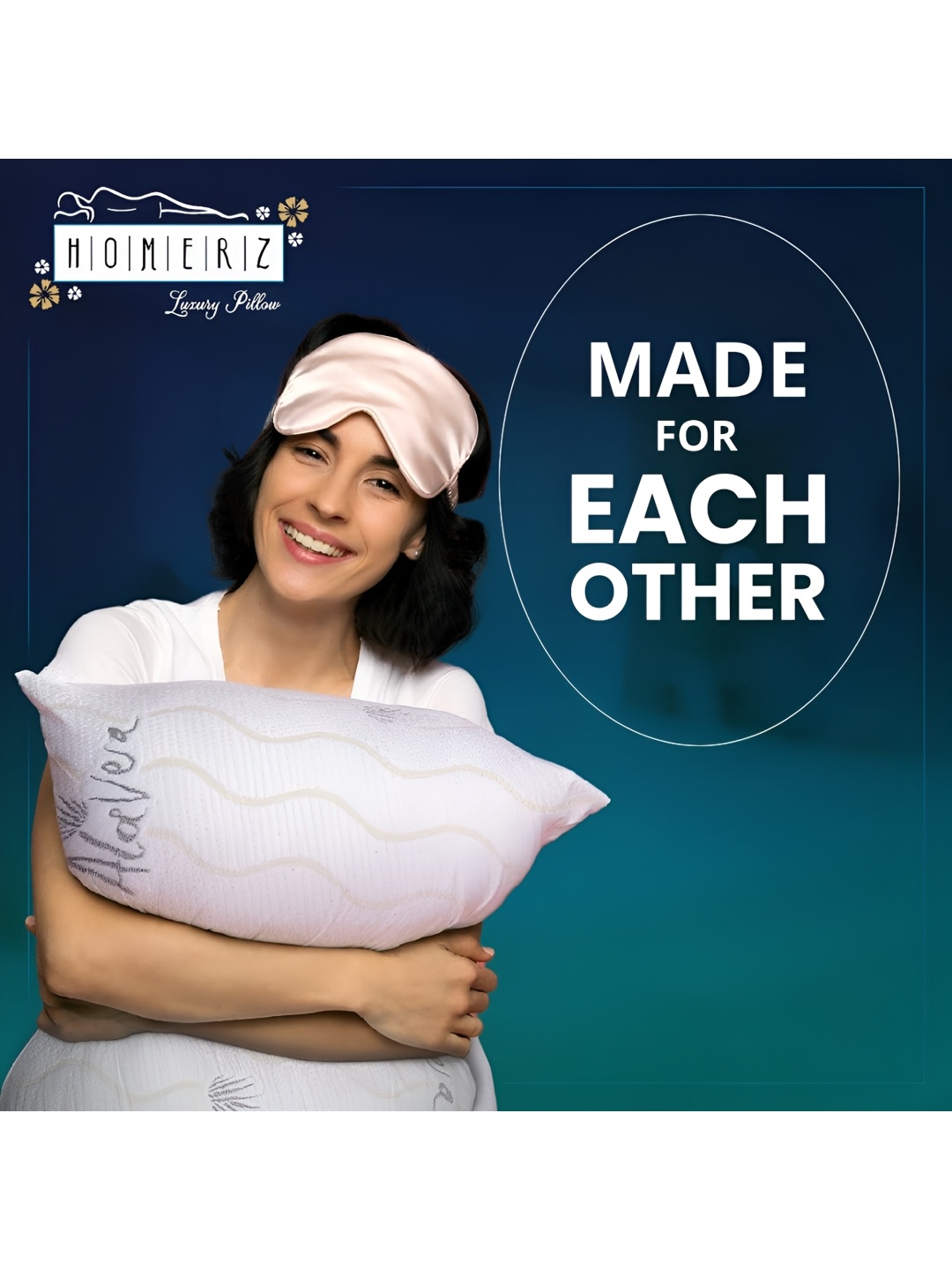 

Homerz White Polycotton Lightweight Sleep Pillow