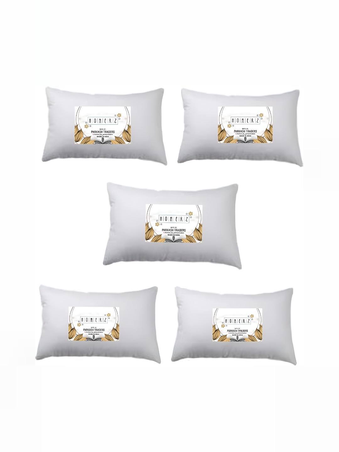

Homerz Grey 5 Pieces Lightweight Sleep Pillows