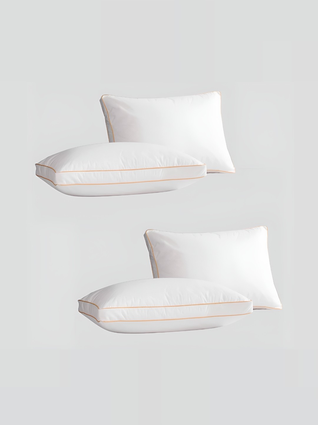 

Homerz White Set of 4 Polycotton Lightweight Sleep Pillow