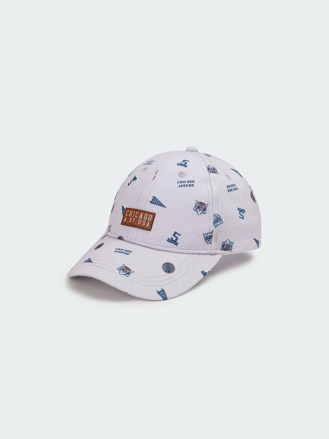 

max Boys Printed Baseball Cap, Grey