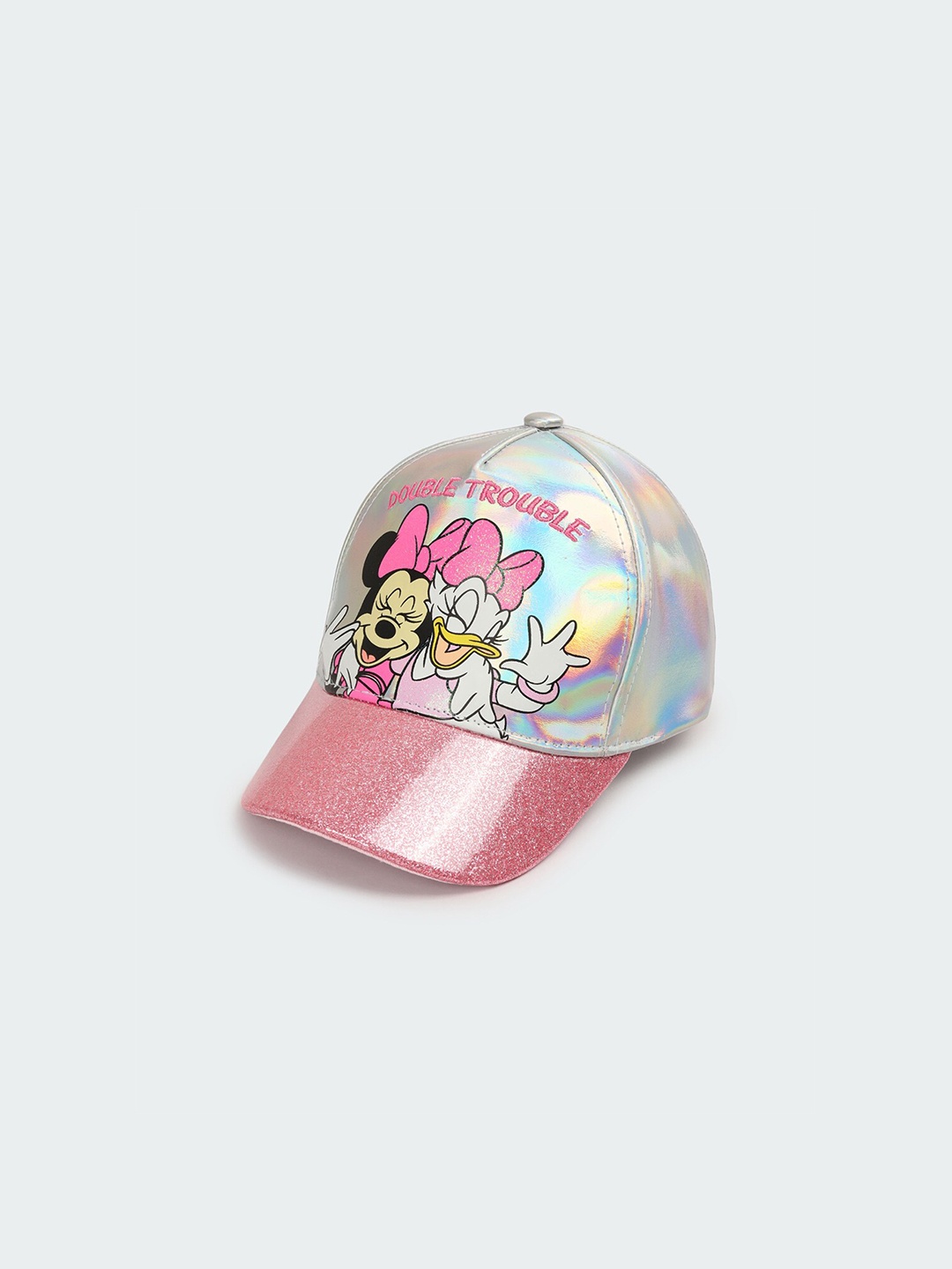 

max Girls Minnie & Daisy Printed Baseball Cap, Silver