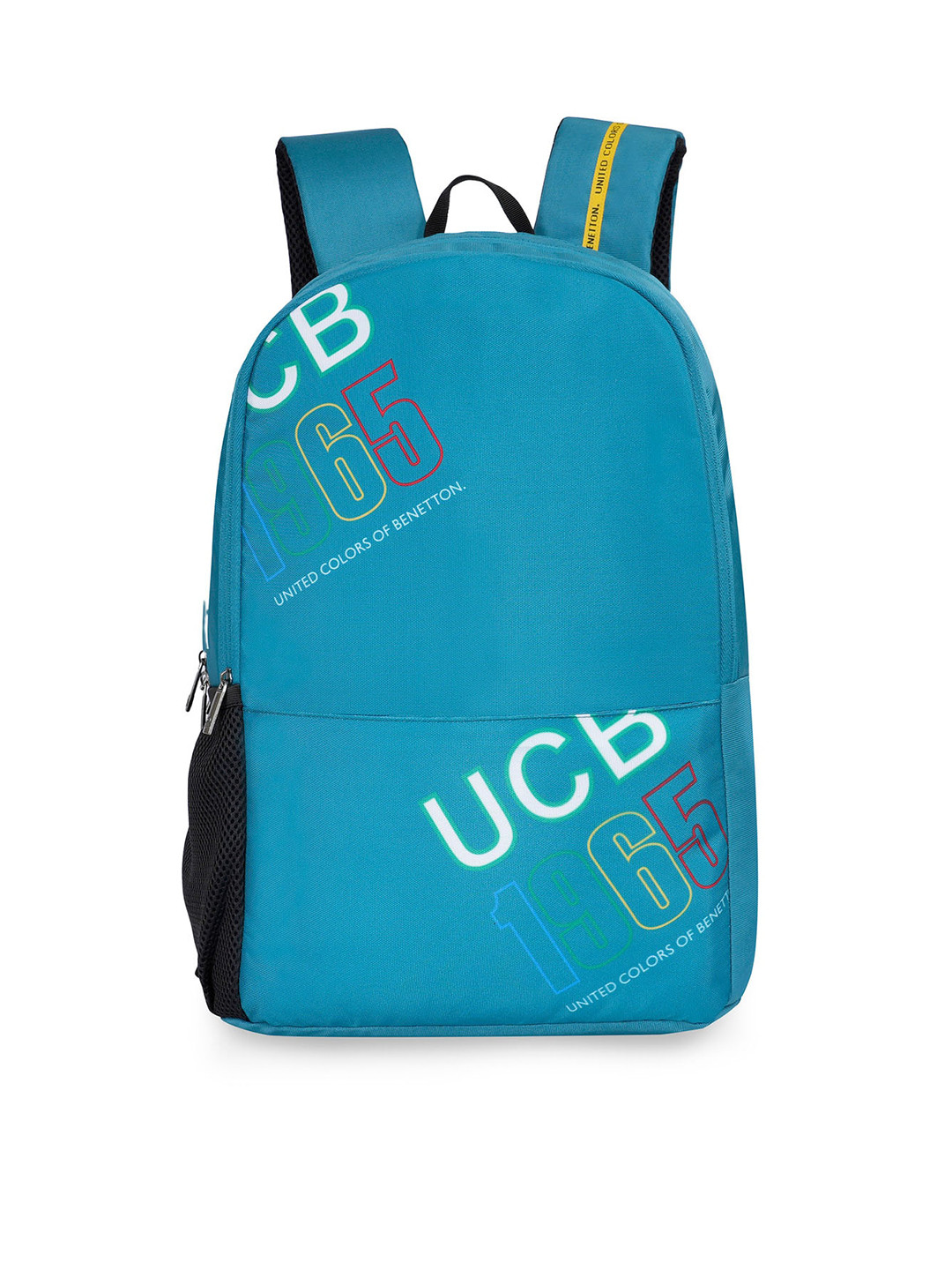 

United Colors of Benetton Unisex Typography Printed Backpack Up to 14 inch, Green