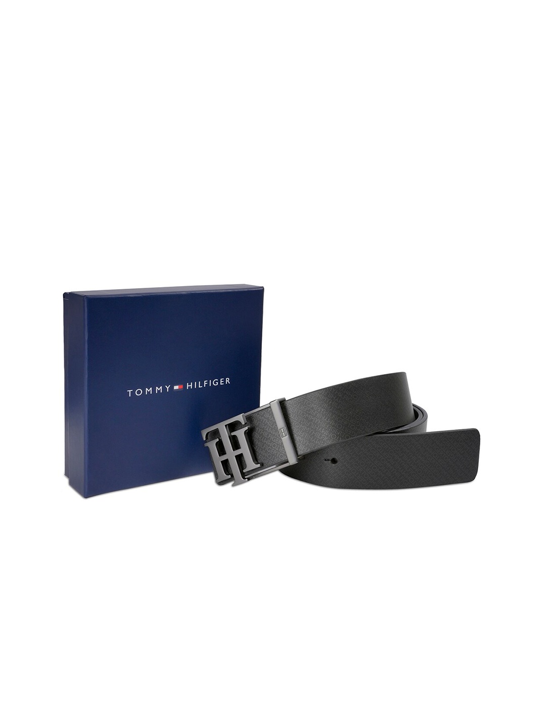 

Tommy Hilfiger Men Leather Reversible Belt, Black