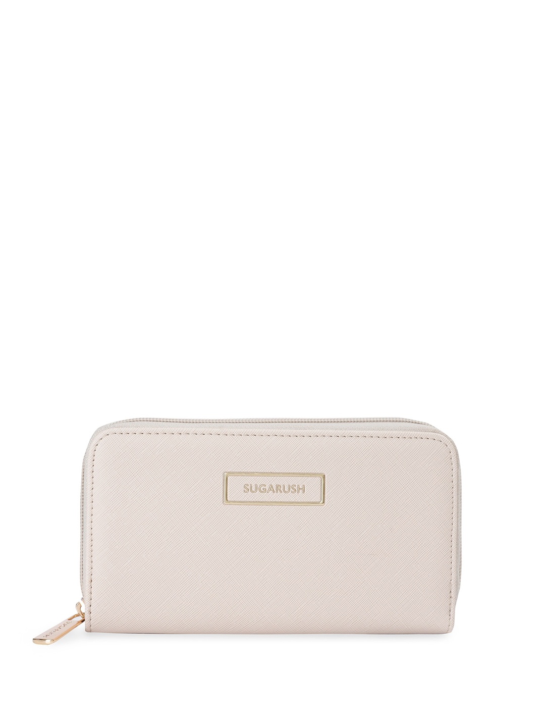 

Sugarush PU Structured Sling Bag, Beige