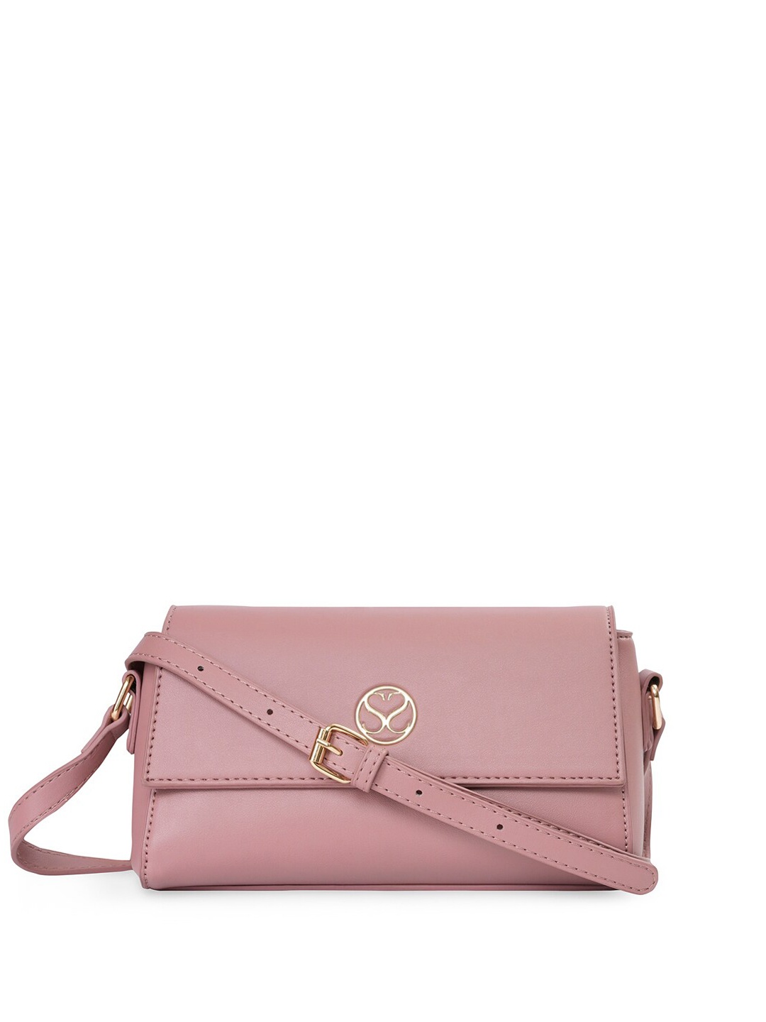 

Sugarush PU Structured Sling Bag, Pink