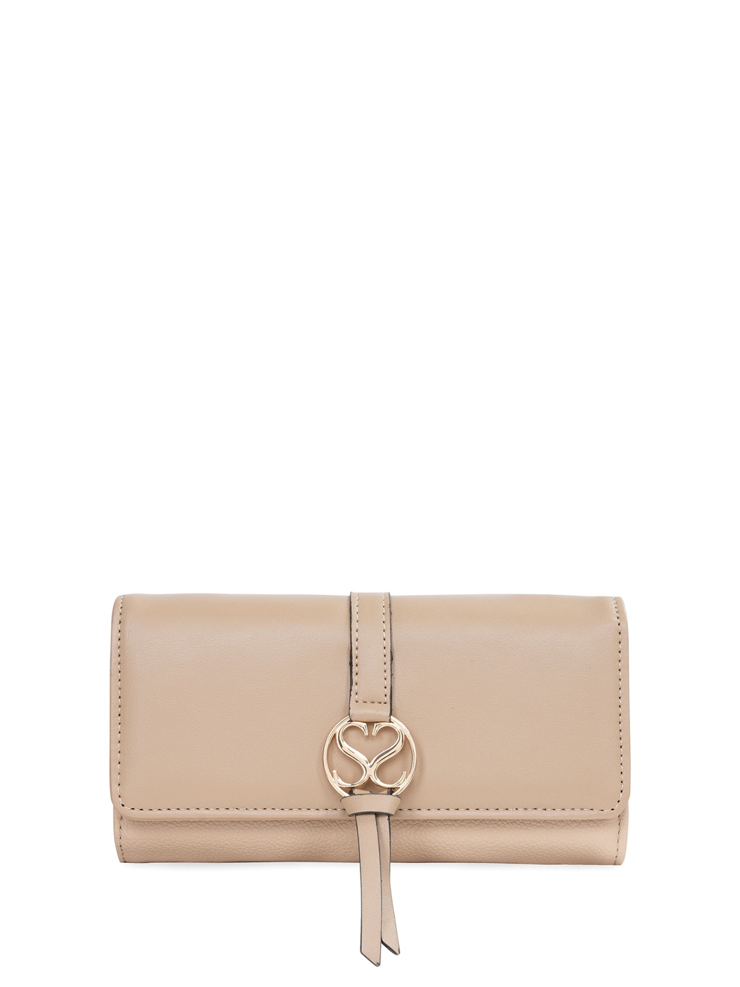 

Sugarush PU Structured Sling Bag with Cut Work, Beige