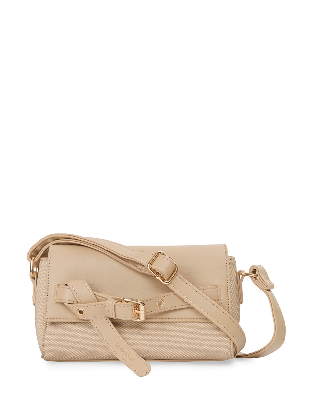 

Sugarush Structured Sling Bag, Beige