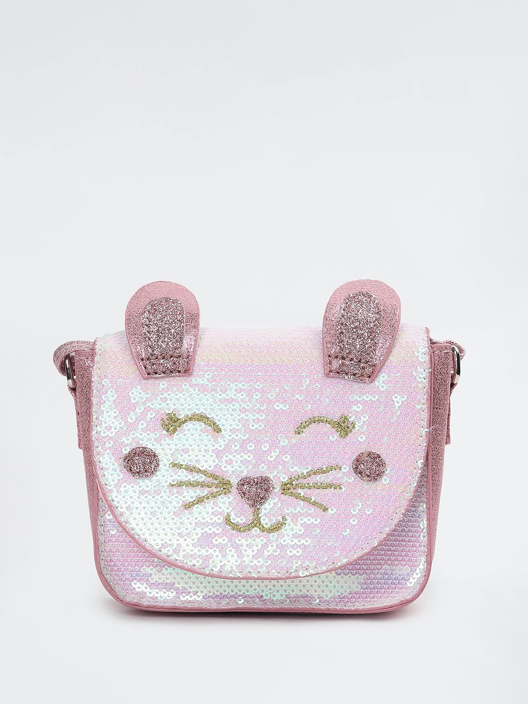 

max Embellished Swagger Sling Bag, Pink