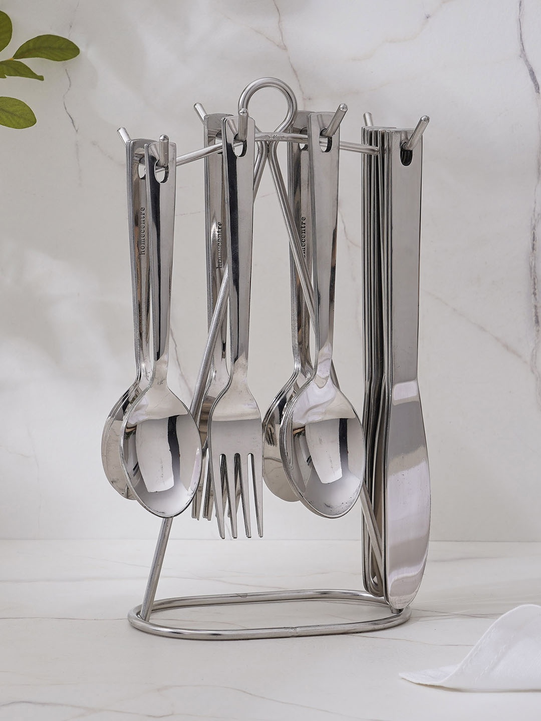 

Home Centre Glister Arden 25 Pieces Stainless Steel Mixed Cutlery Sets, Silver