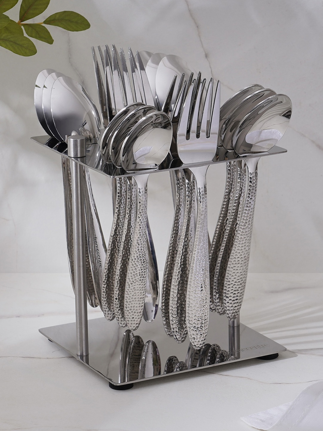 

Home Centre Glister Astrid 19 Pieces Stainless Steel Mixed Cutlery Sets, Silver