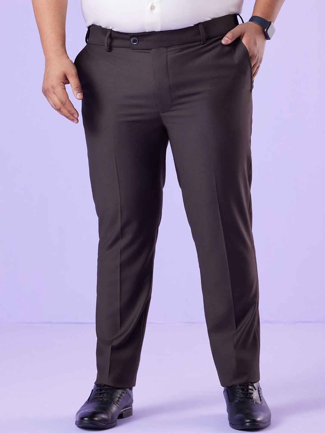 

Big Hello - The Plus Life Men Trousers, Brown