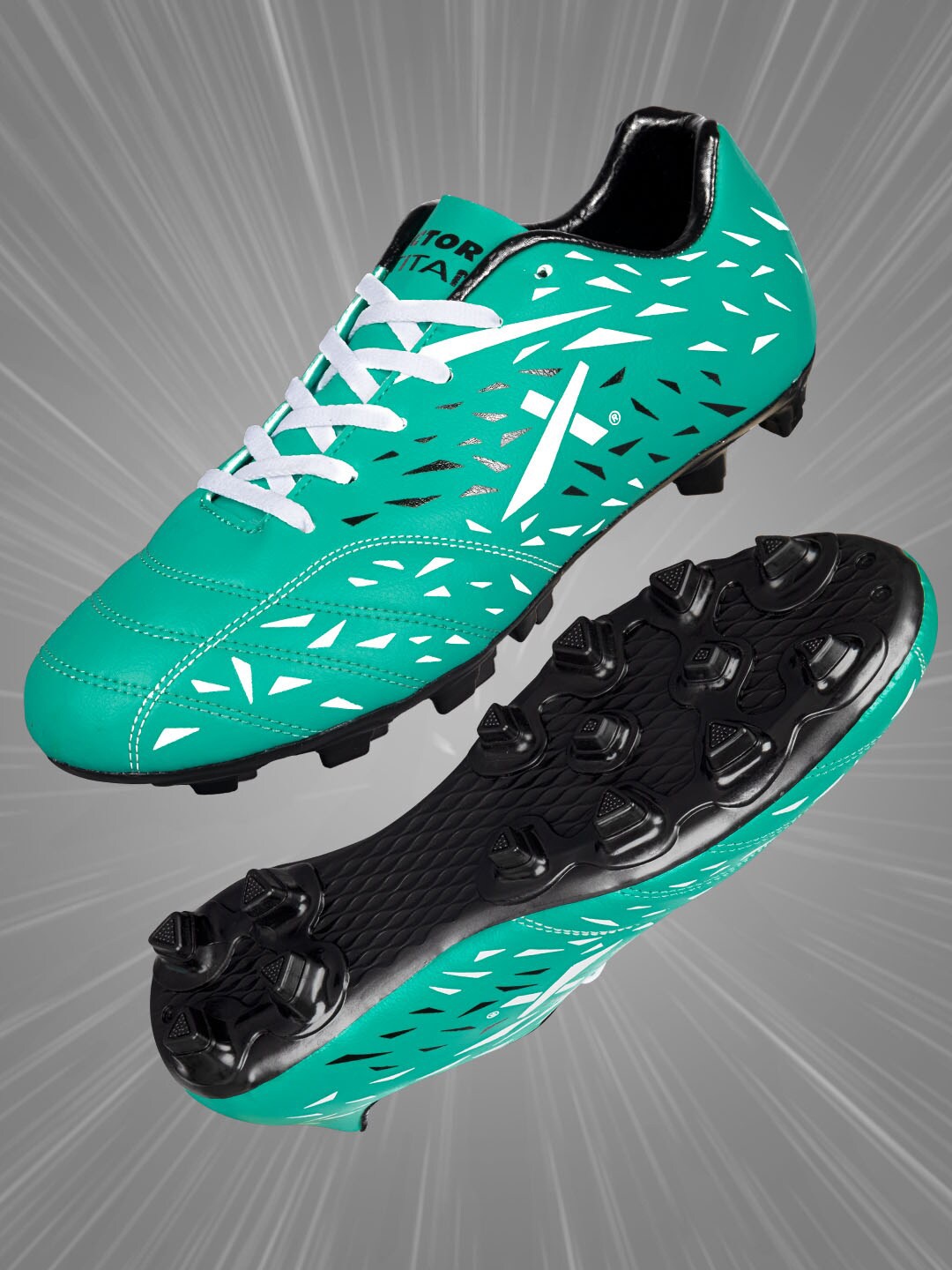 

VECTOR X Unisex Printed Football Shoes, Sea green