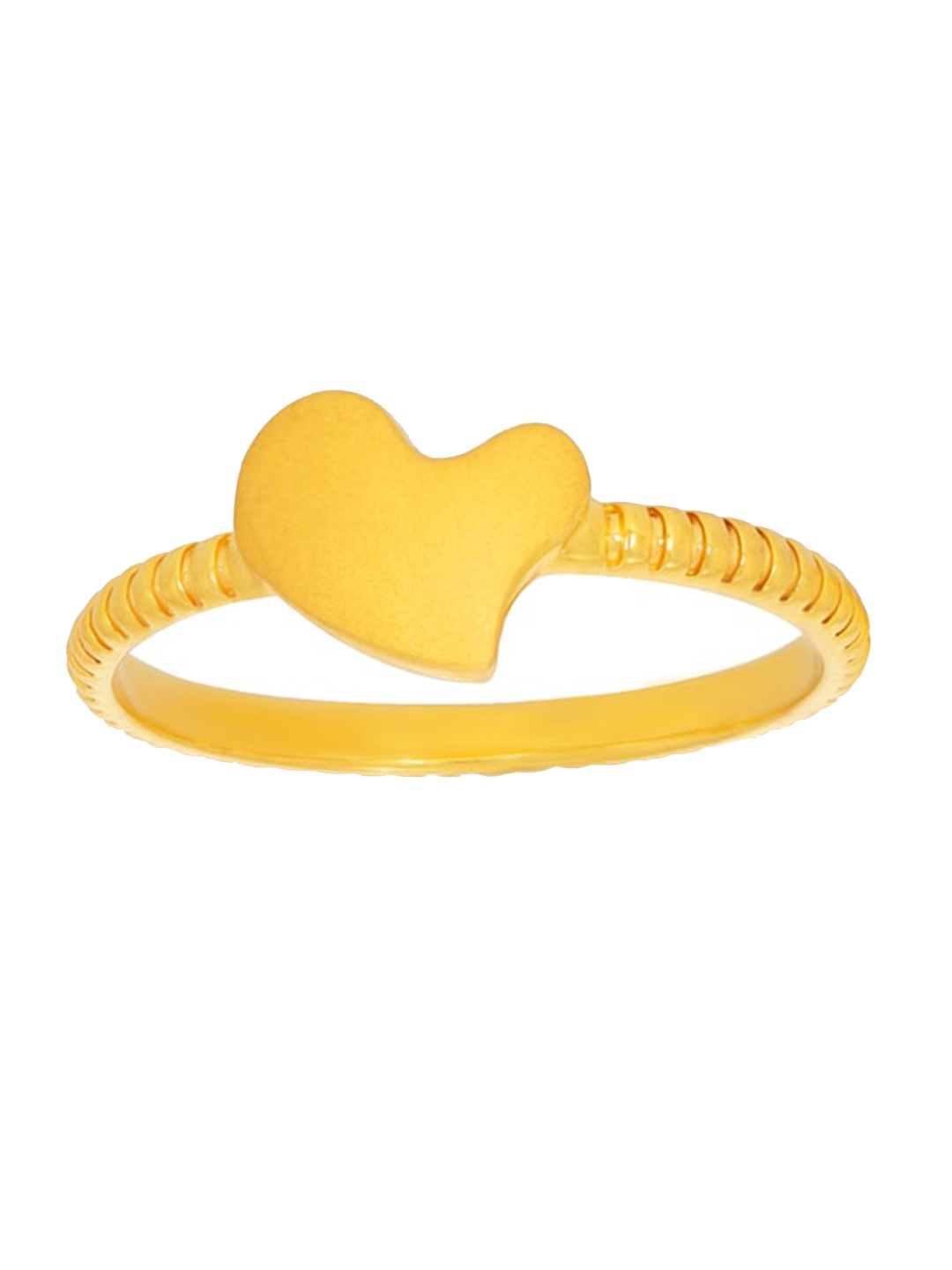 

BHIMA 22K Hallmark 916 Purity Yellow Gold Love Mat Moulding Ring