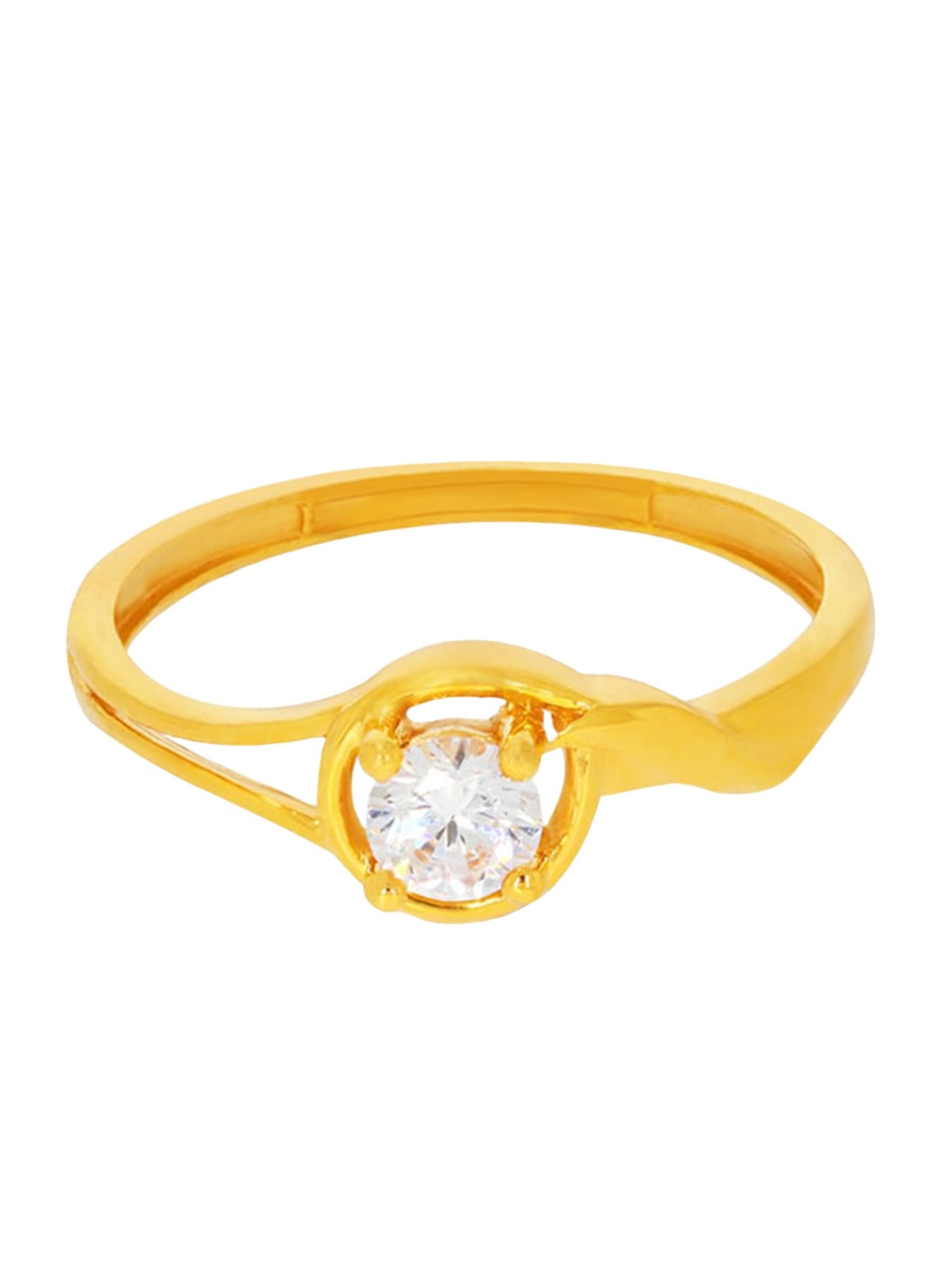 

BHIMA 22K Hallmark 916 Purity Yellow Gold Moulding Stone Ring