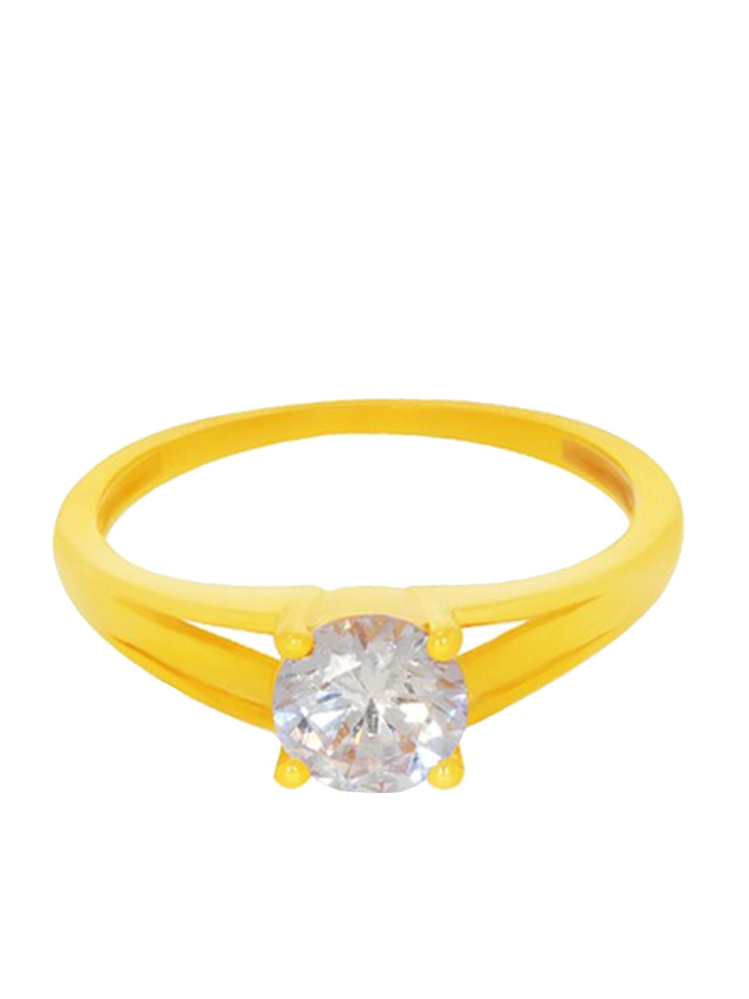 

BHIMA 22K Hallmark 916 Purity Yellow Gold Single Stone Ring
