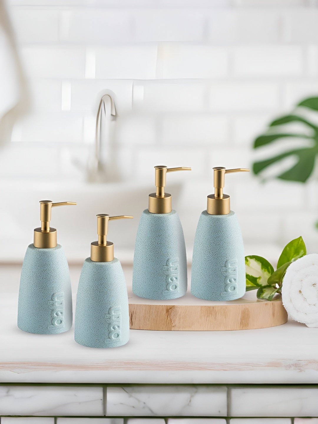 

The Better Home Blue 4 Ceramic Soap Dispenser