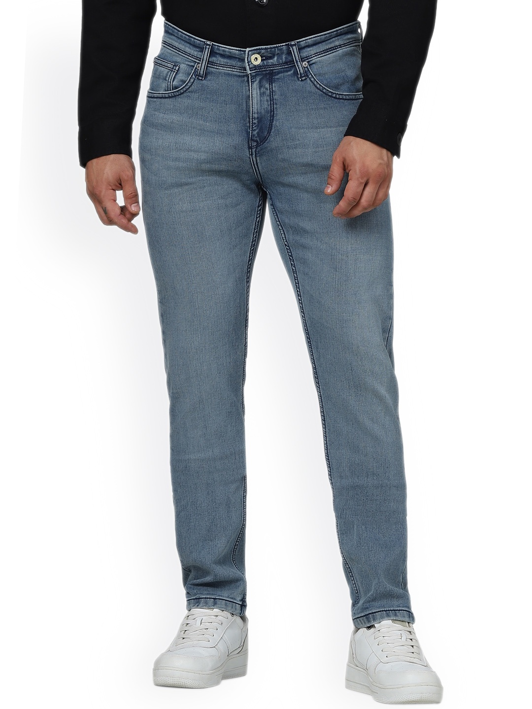 

Celio Men Jean Slim Fit Light Fade Mid Rise Cotton Jeans, Blue