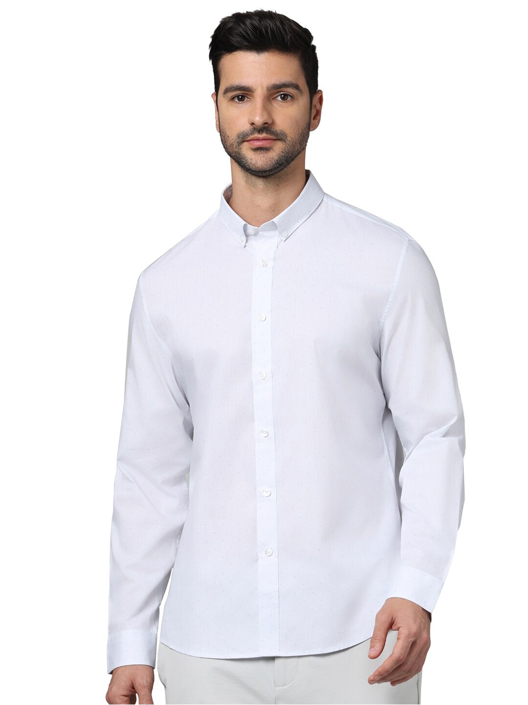 

Celio Classic Button-Down Collar Slim Fit Casual Shirt, White