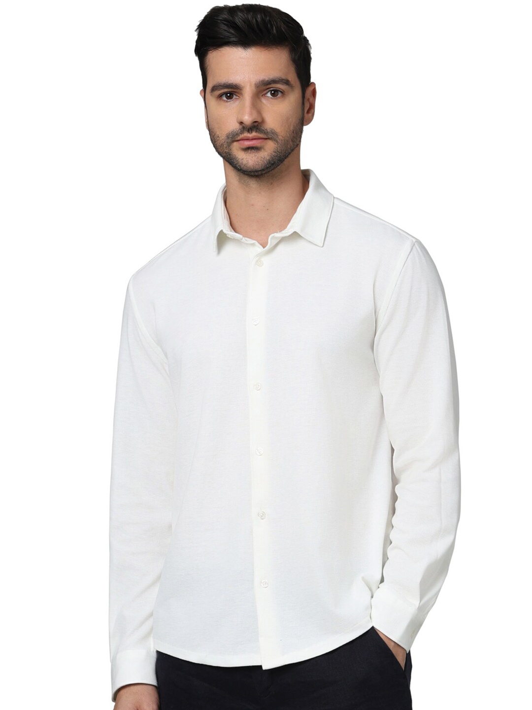 

Celio Classic Opaque Casual Shirt, White