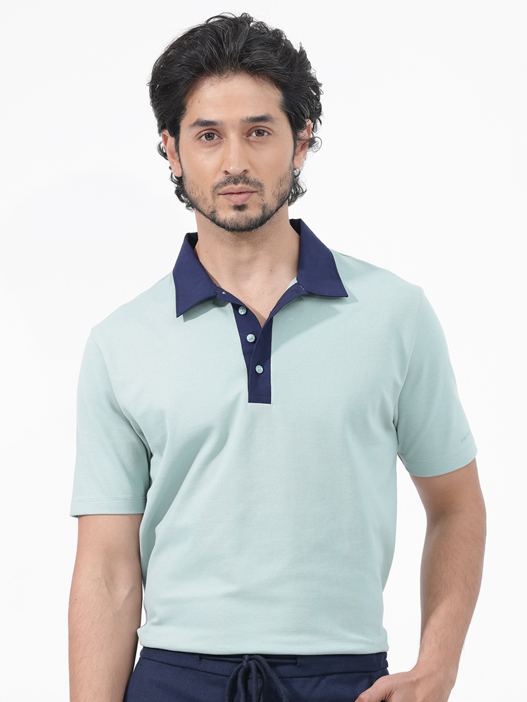 

RARE RABBIT Men Belton Regular Fit Raw Edge T-Shirt, Green