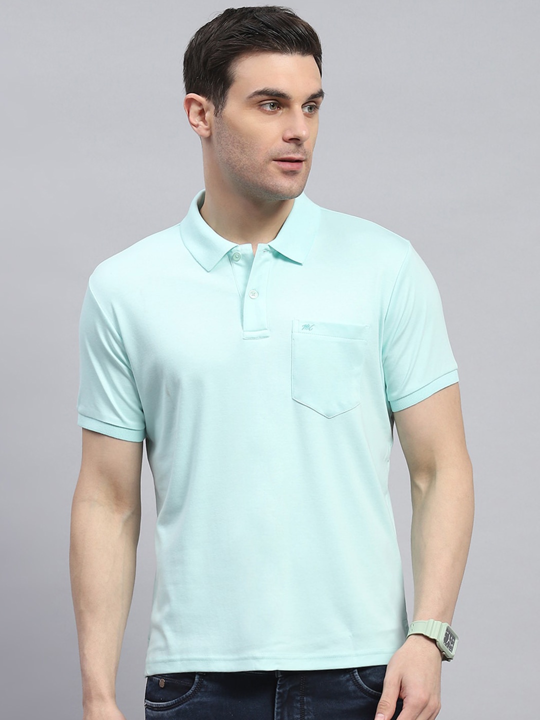 

Monte Carlo Polo Collar T-shirt, Blue